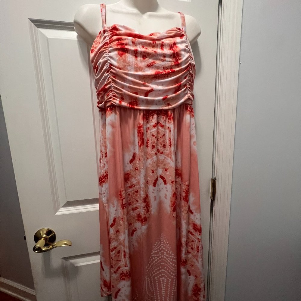 Soma scarf hem bandeau dress with pockets, LARGE removable straps